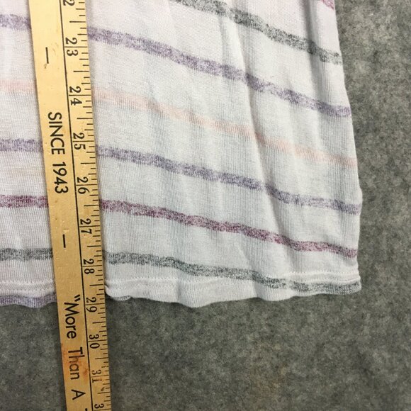 Torrid Top 2 2X Cowl Neck Slim Fit Semi Sheer Striped Beachy Hooded Long Sleeve - Picture 9 of 14